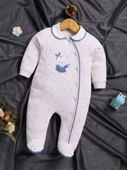 Full Sleeve Romper for Girls – Pink Peter Pan Collar