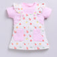 Baby Girl Floral Pinafore Dress with Cute Pockets-PINK