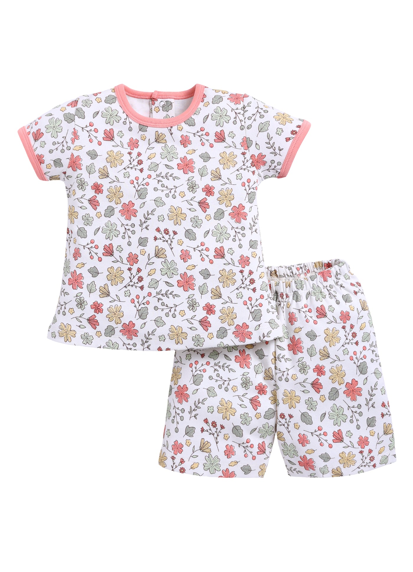 Half Sleeve Top & Bottom for Girls - Teal