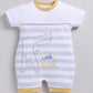 Little Roar Cute Crocodile Baby Boy Romper-White