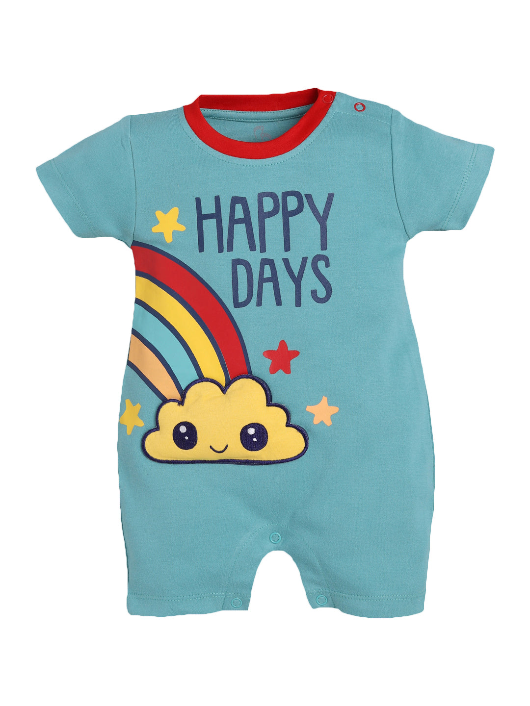 Half Sleeves Round neck Romper/Summer clothes/Creeper/new born/infent wear/ for Baby Boys 100% Pure Cotton-GREEN
