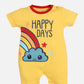 Half Sleeves Round neck Romper/Summer clothes/Creeper/new born/infent wear/ for Baby Boys 100% Pure Cotton-YELLOW