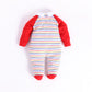 Full sleeve footed Romper For Baby Boy-RED
