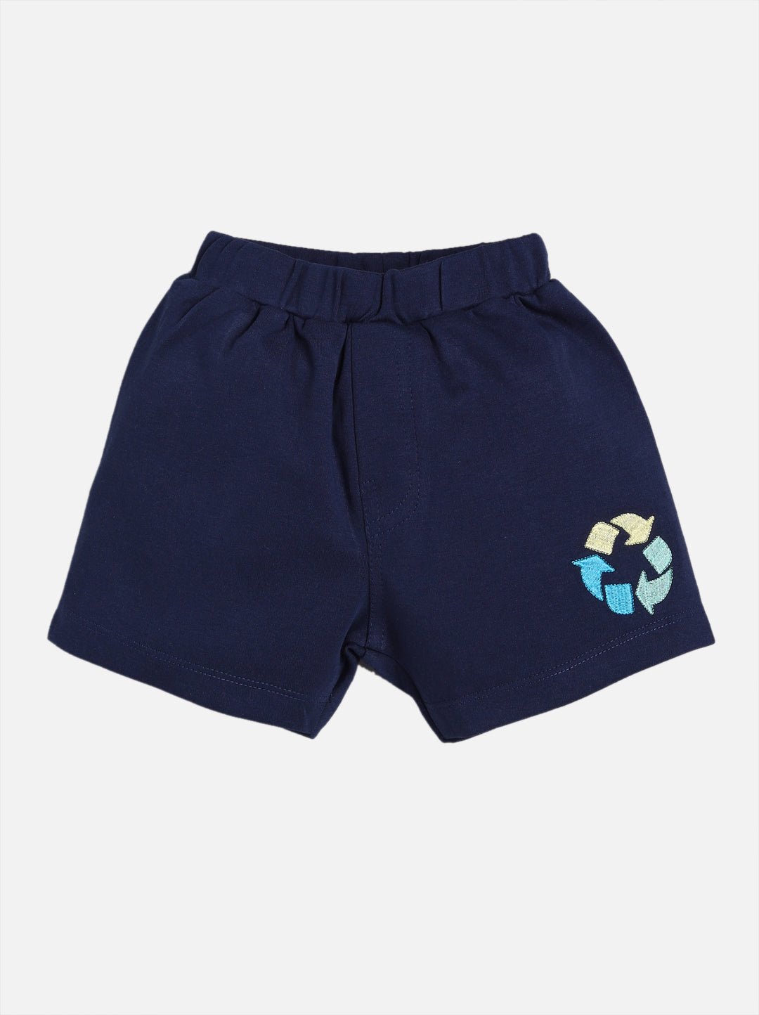T-shirt and Shorts Set for Baby Boys 100% pure cotton-NAVY