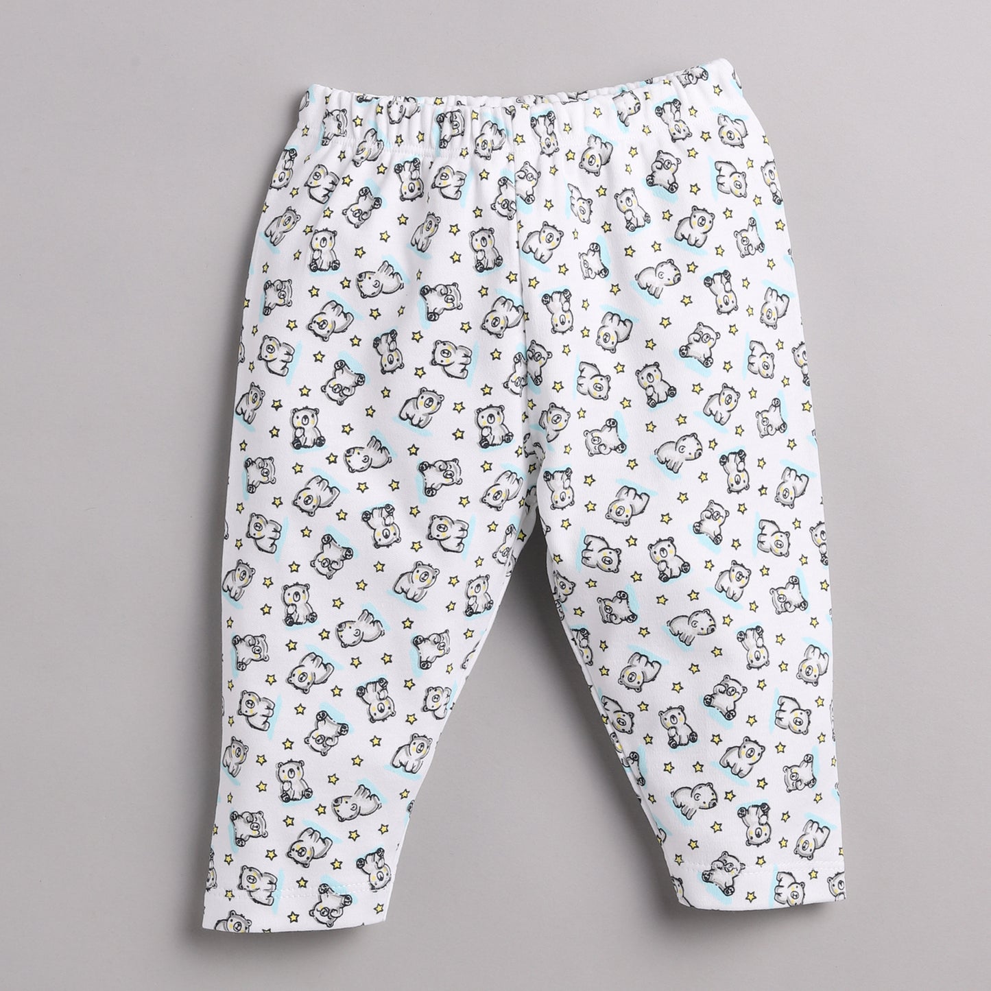 BABY GO unisex-baby Cotton Pyjamas WHITE MELLANGE