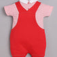 100% Pure Cotton Dungaree for Baby Boys-RED