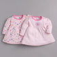 Mid/knee length baby girl frock for casual wear-PINK