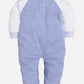 Designer Printed Full Sleeves Romper For Baby Boys ROYAL BLUE