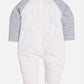 Printed footed romper for Baby Boy-NAVY