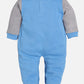 BABY GO 100% Pure Cotton Full Sleeves Rompers/Bodysuit/Sleepsuit for Baby Boys-BLUE