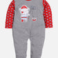100% Pure Cotton Full Sleeves Rompers/Bodysuit/Sleepsuit for Baby Boys-RED