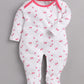 Comfortable Cotton Rompers/Sleepsuits for Baby Boys and Girls - Pack of 2 Combo FUSHIA