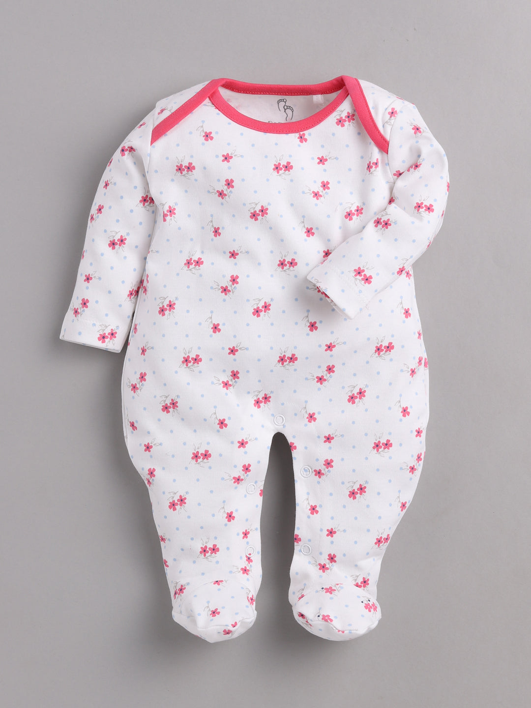 Comfortable Cotton Rompers/Sleepsuits for Baby Boys and Girls - Pack of 2 Combo FUSHIA