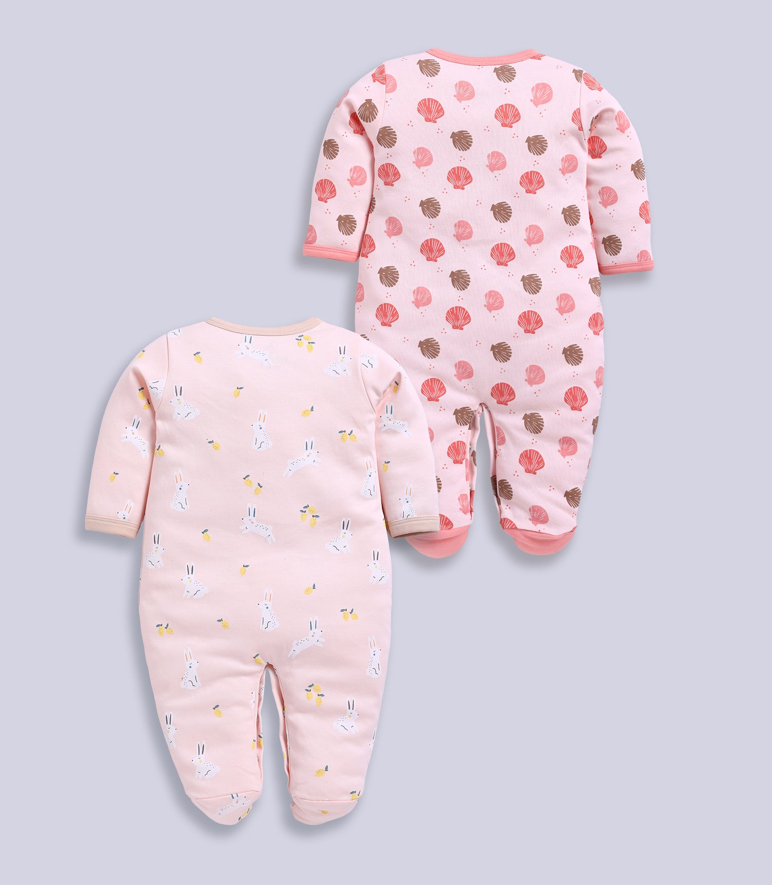 Full Sleeve Romper for Girls - Rose & Coral
