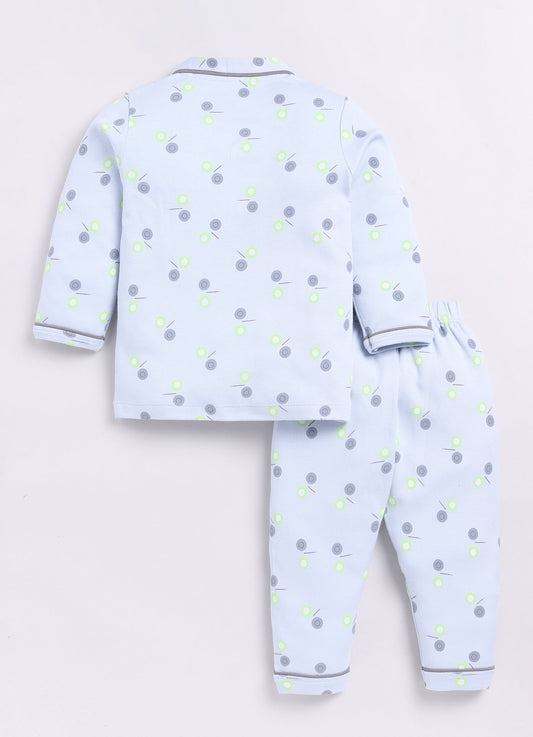 Cute & Comfy Baby Girl Night Suit-BLUE