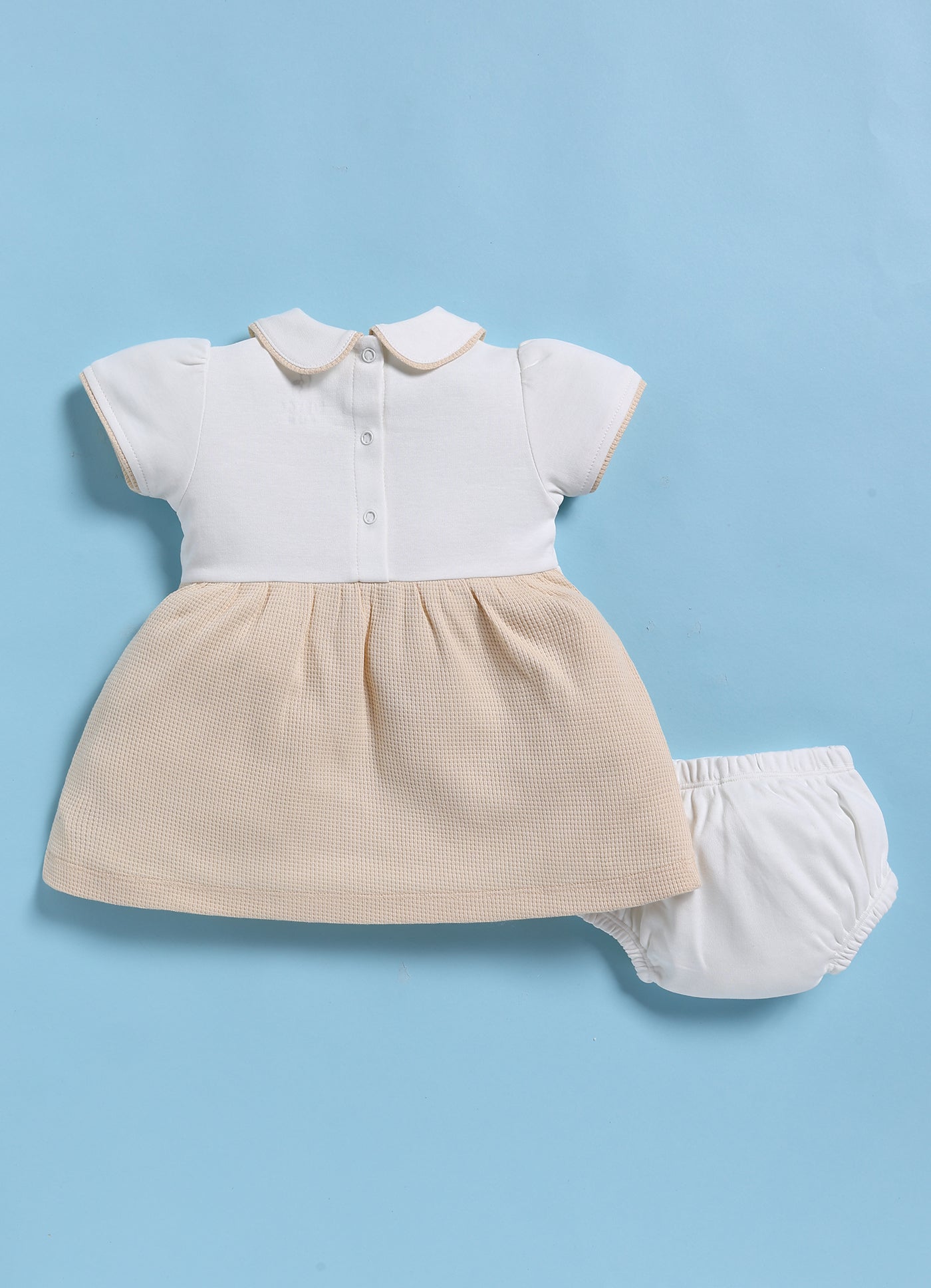 Frock – Beige Elegant Bloom