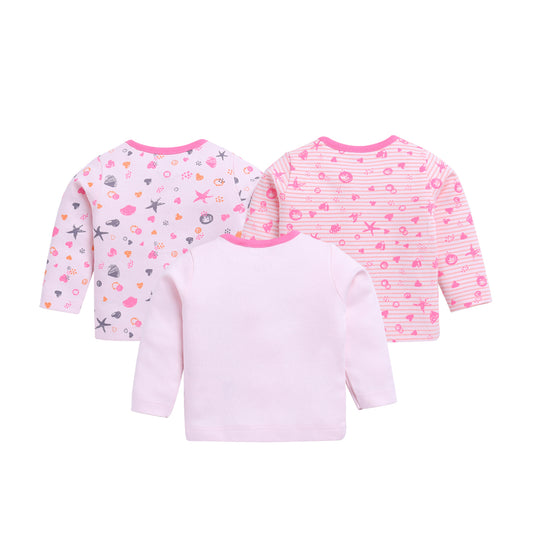 Full Sleeve Set of 3 TEES Combo for Baby Girls
