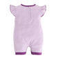 Half Sleeves Round neck Romper/Summer clothes/Creeper/new born/infent wear/ for Baby Grils 100% Pure Cotton-PURPLE