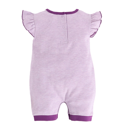 Half Sleeves Round neck Romper/Summer clothes/Creeper/new born/infent wear/ for Baby Grils 100% Pure Cotton-PURPLE