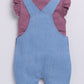 Baby Girl Willove Flutter Sleeve Dungaree-Light Blue Denim
