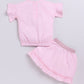 Baby Girl Floral T Shirt & Skirt-PINK