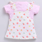 Baby Girl Floral Pinafore Dress with Cute Pockets-PINK