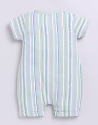 Multi Color Striped Baby Boy Half Sleeves Romper-PISTA
