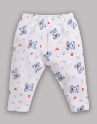 BABY GO unisex-baby Cotton Pyjamas WHITE
