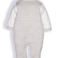 Romper with a bow for Baby Boy-GREY