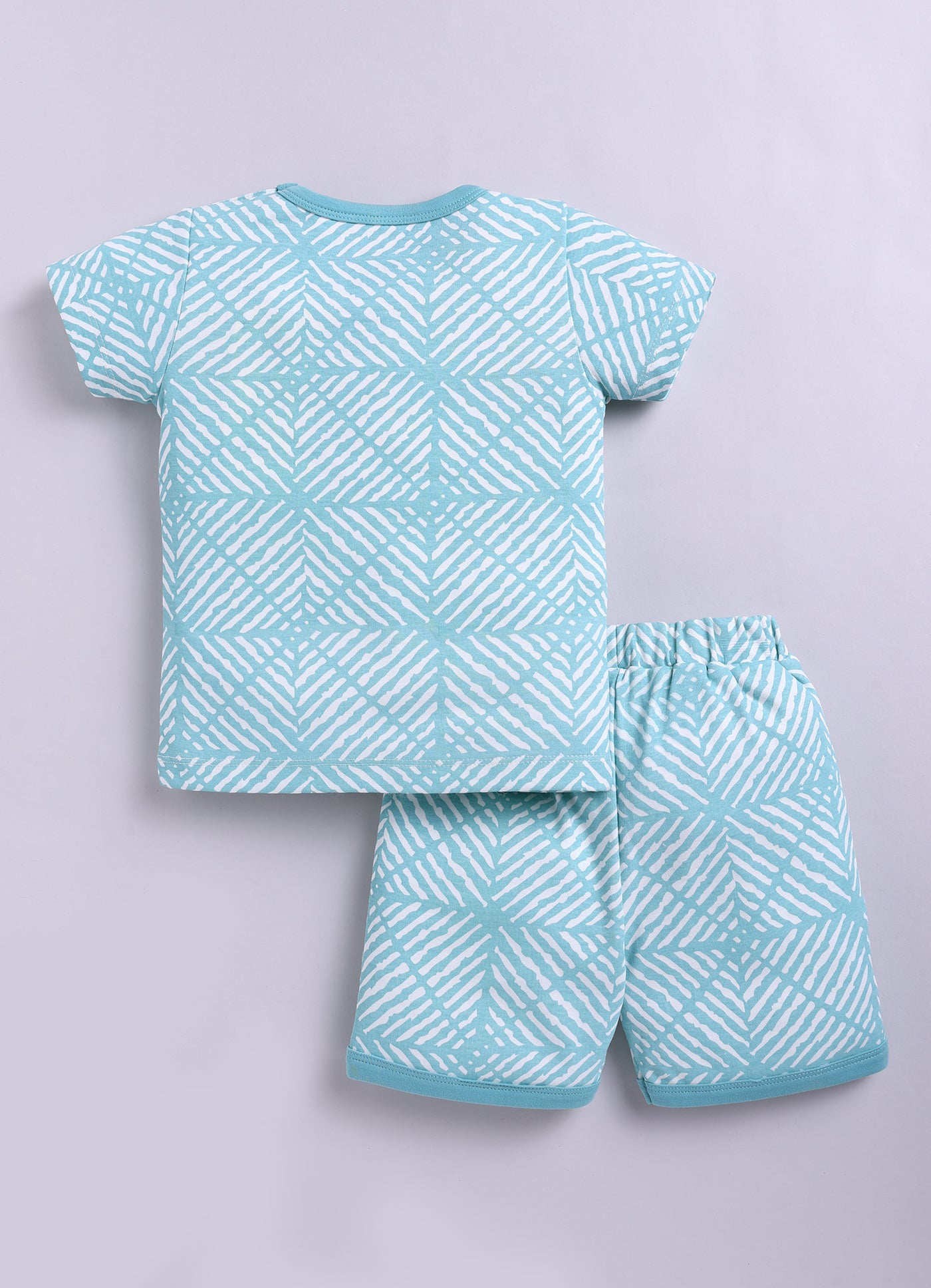 Half Sleeve Top & Bottom for Boys - Sea Green