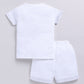 Baby Boy Little Explorer Half T Shirt & Short Set-Gray