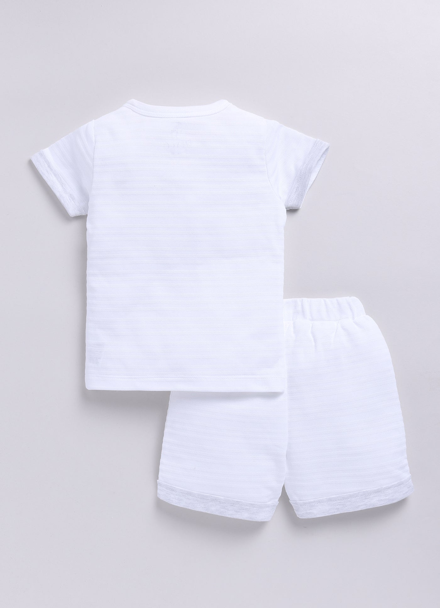 Baby Boy Little Explorer Half T Shirt & Short Set-Gray