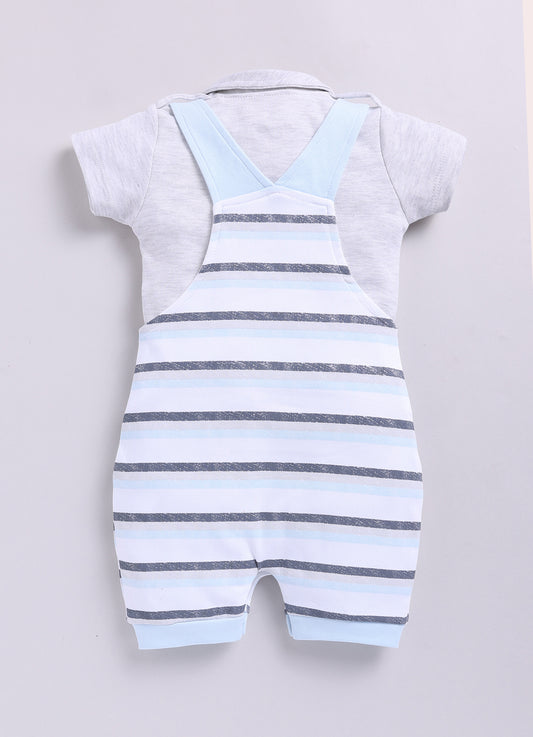 BabyGo Baby Boy Dungaree-Sky