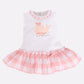 Baby girl Knee Length Dress-FUSHIA