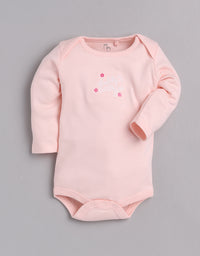 Girls Baby Romper for All Season/Sleep Suit/Comfort fit/ 100% Cotton (Set of 2)-FUSHIA
