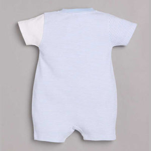 Half Sleeves Round neck Romper/Summer clothes/Creeper/new born/infent wear/ for Baby Boys 100% Pure Cotton-SKY