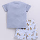 Baby Boy Have Fun printed Half T-Shirt and Shorts Set-Blue