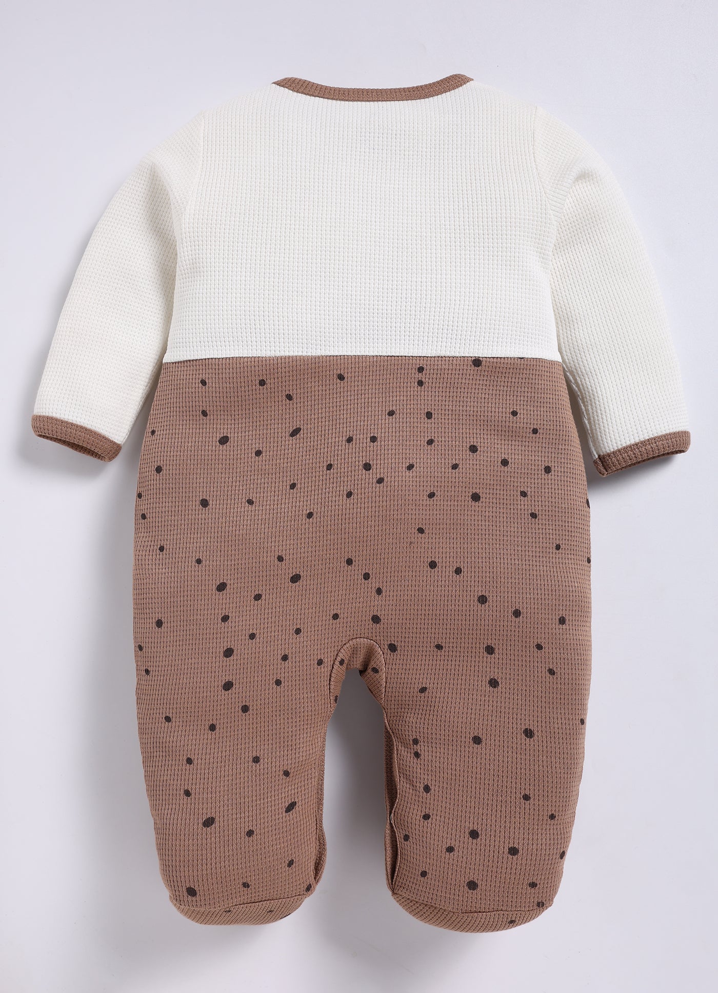 Full Sleeve Romper for Boys – Mocha Funny Wild Friends