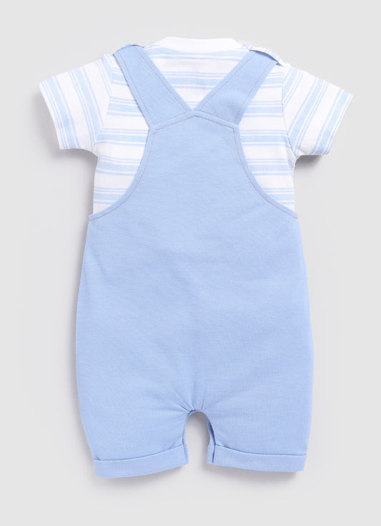 Summer Time Dungaree For Baby Boy-Blue