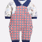 Full Sleeve Casual Cotton Dungaree Dress for Baby Boys NAVY