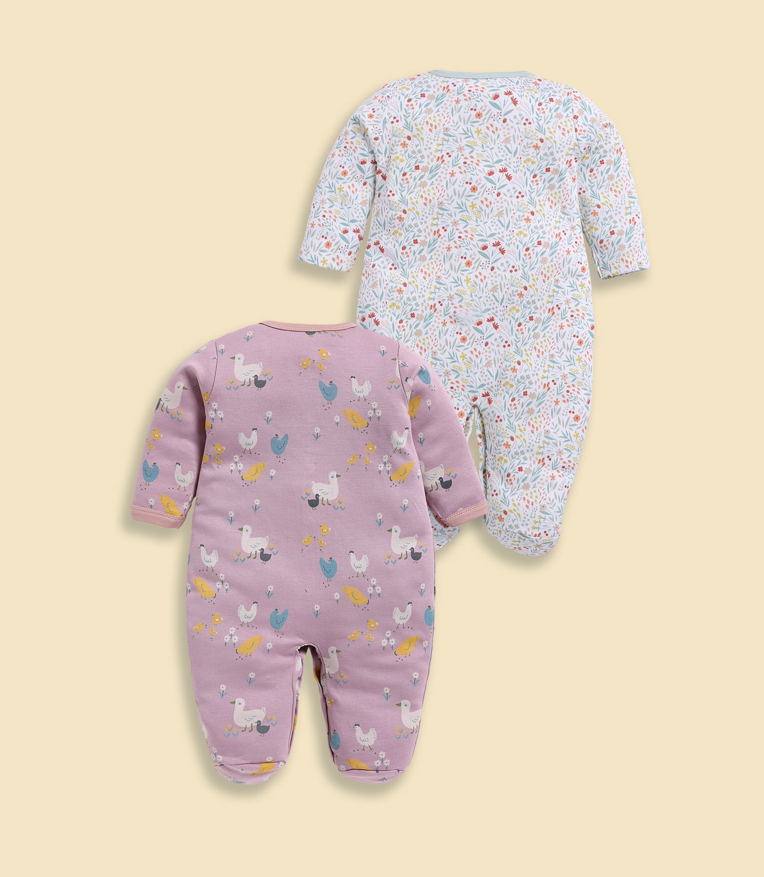Full Sleeve Romper for Girls - Mint & Stone