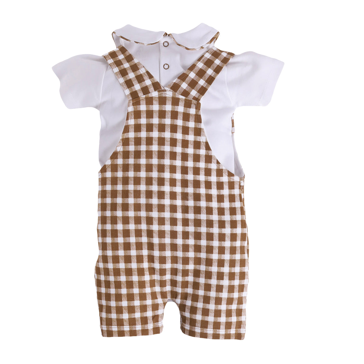Dungarees for Baby Boys 100% pure cotton-BEIGE