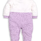 BABY GO 100% Pure Cotton Full Sleeves Rompers/Bodysuit/Sleepsuit for Baby Girls- PURPLE