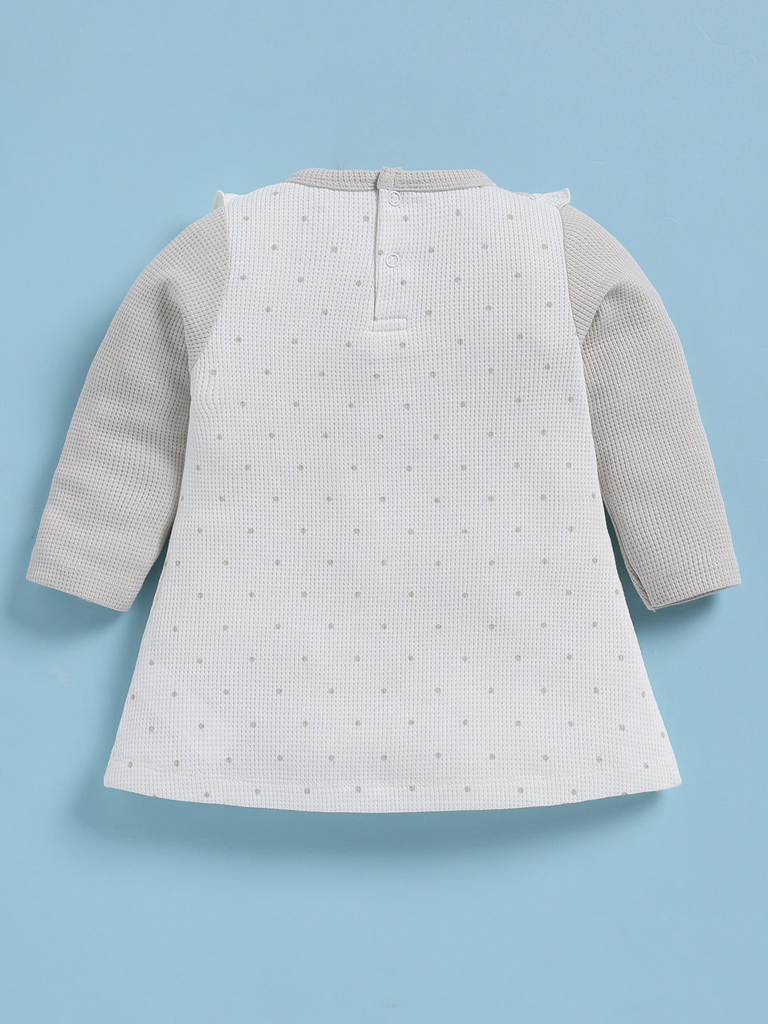 Frock – Ivory White Bunny Family Oatmeal
