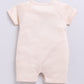 Baby Boy Short Sleeve Romper with Happy Little Bearcus-Yellow