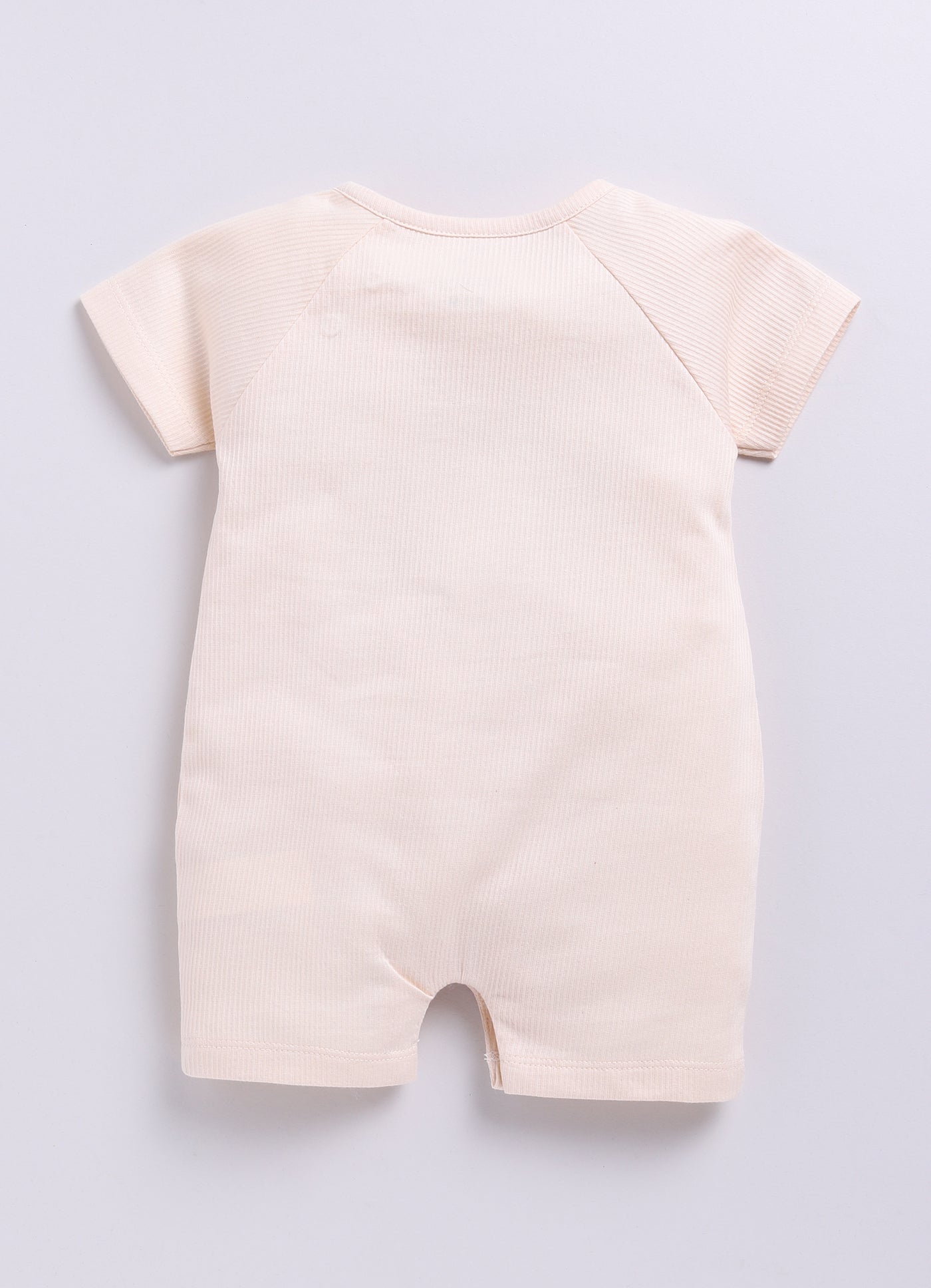 Baby Boy Short Sleeve Romper with Happy Little Bearcus-Yellow
