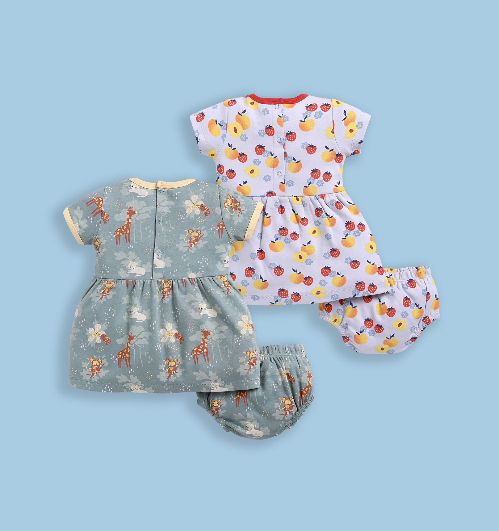 Frock – Peach & Olive
