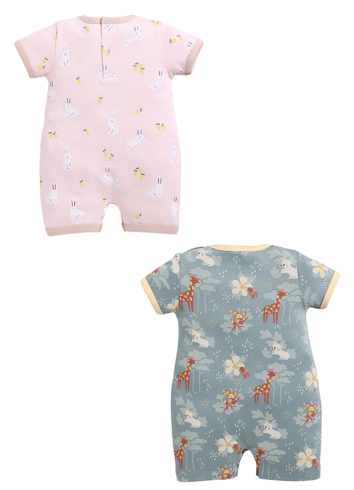 Half Sleeve Romper for Girls - Sage & Rose