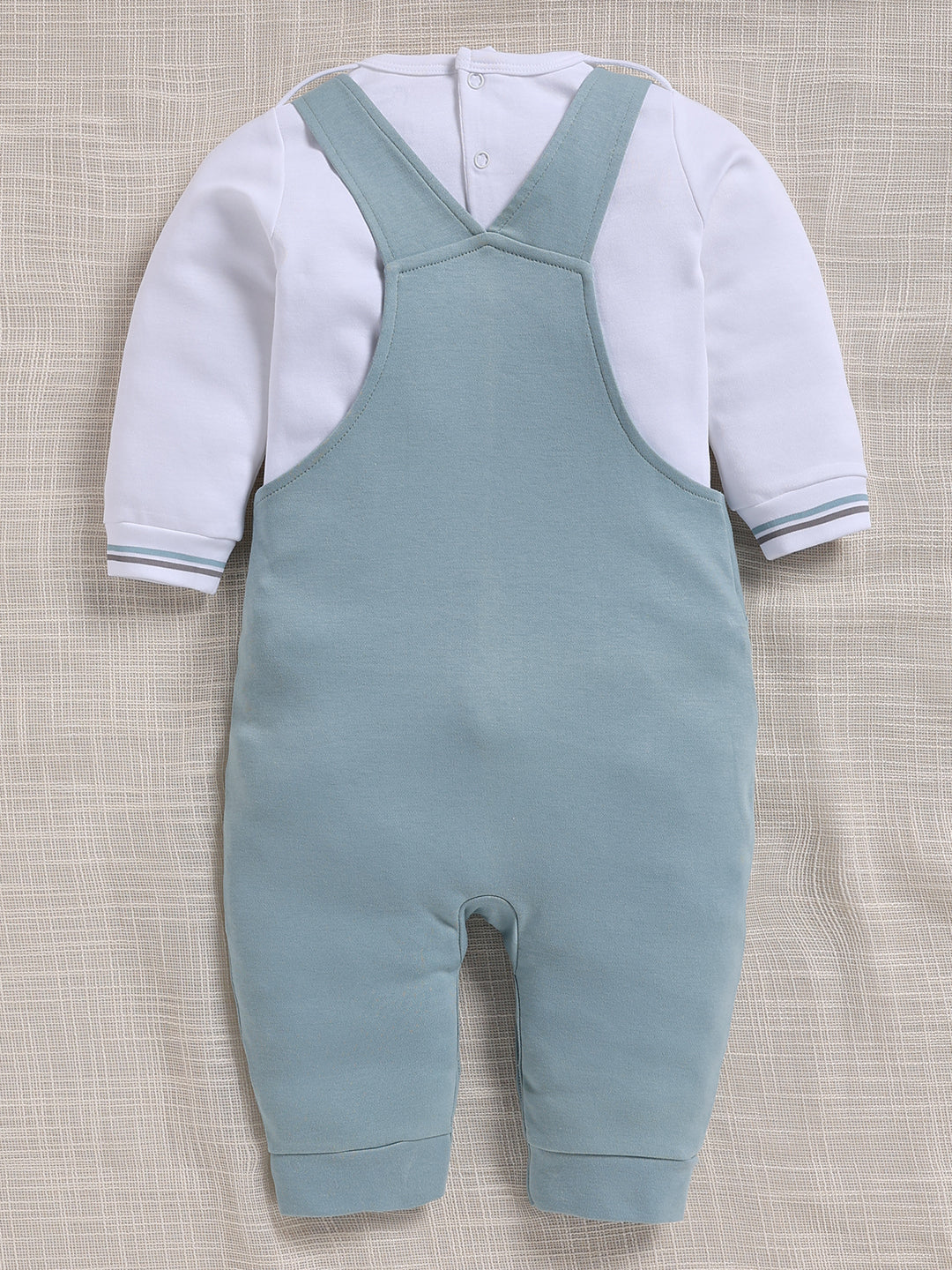 Dungaree - Dusty Blue Cute Bear