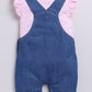 Baby Girl Willove Flutter Sleeve Dungaree-Blue Denim